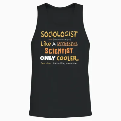 Sociologist Definition Design / Sociologist Gift Unisex Tank Top - Black