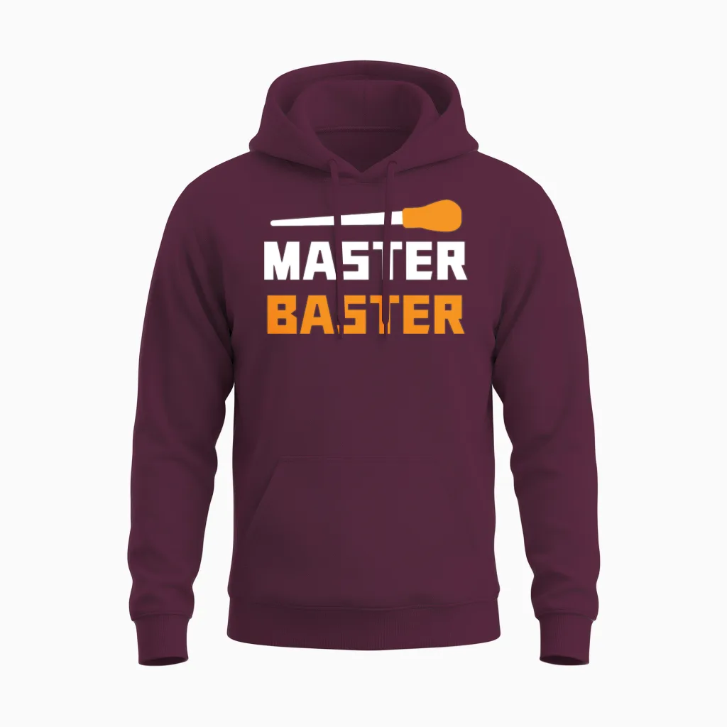 Master Baster Funny Thanksgiving Unisex Hoodie in Maroon