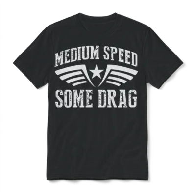Medium Speed Some Drag Unisex T-Shirt - Black