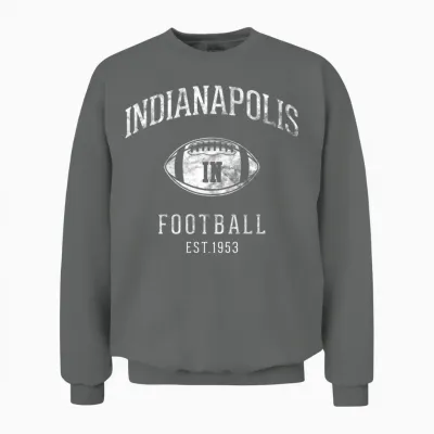 Vintage Football Team Retro Unisex Sweatshirt - Graphite Heather