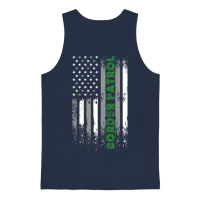 Border Patrol Agent Thin Green Line Unisex Tank Top - Navy – 1