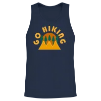 Take a Hike, Hiking Lover, Adventure, Nature. Unisex Tank Top - Navy – 2