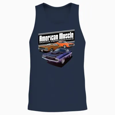 Dodge Muscle Unisex Tank Top - Navy