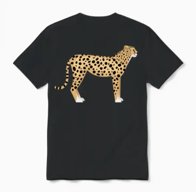 Cheetah Unisex T-Shirt - Black