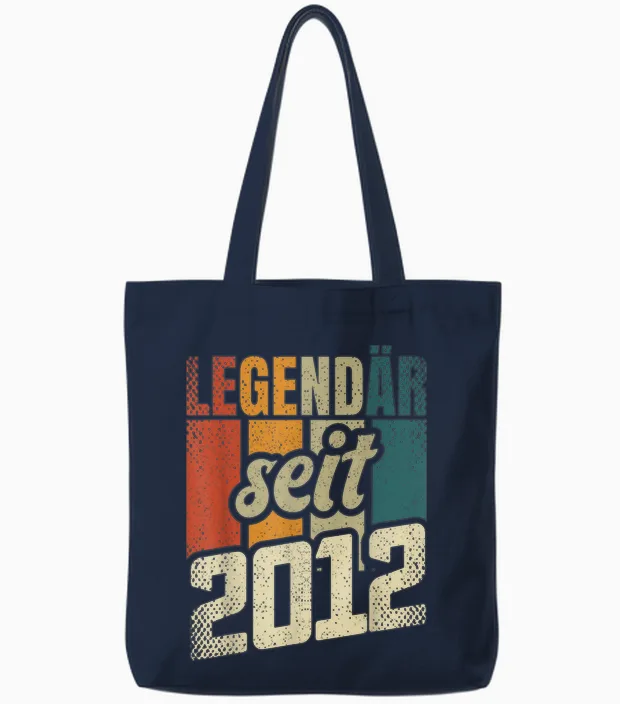 14. Geburtstag Junge Mädchen 14 Jahre 2012 Geschenk Lustig Tote Bags in Navy
