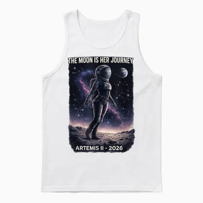 Artemis 2 Space Damen Mädchen Unisex Tank Top - White