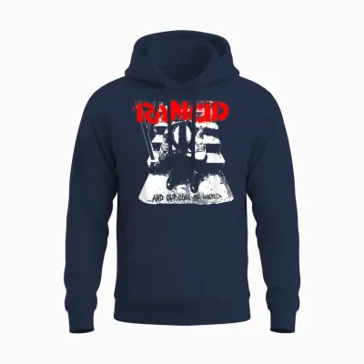 Rancid - Official Merchandise - and Out Come the Wolves Unisex Hoodie - Navy