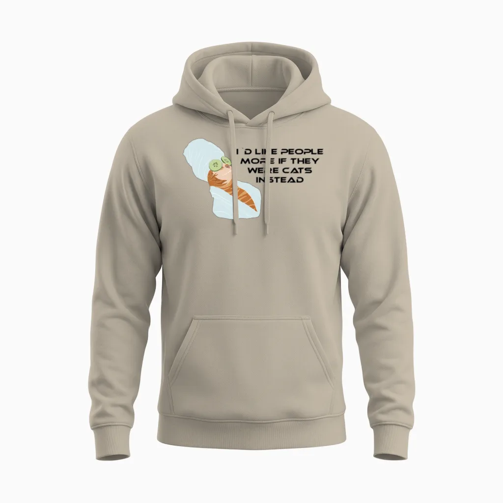 Funny Pictures Unisex Hoodie in Sand