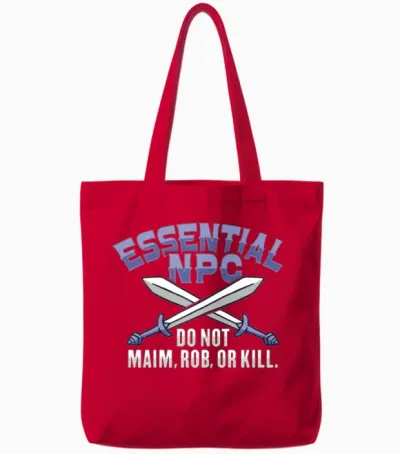 Larp Rpg Role Playing Design for a Larper Tote Bags - Red
