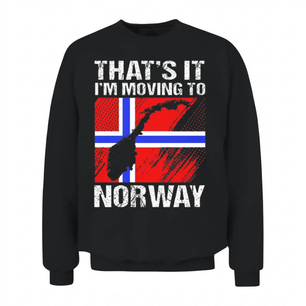 Norway Nordic Norwegian Unisex Sweatshirt - Black
