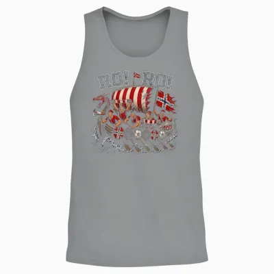 Ro Ro Norway Soccer Fan Chant Viking Row Supporter Vintage Unisex Tank Top - Sport Grey