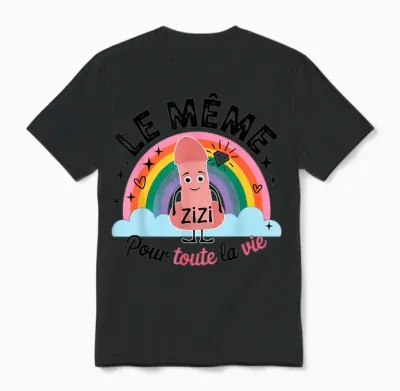 The Same Zizi for All Life T Shirt Evjf Funeral Life Unisex T-Shirt - Black