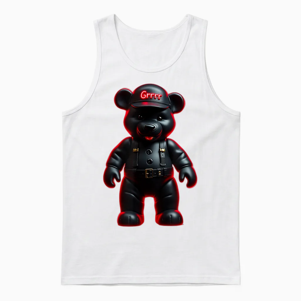 I Love Bears! Fun, Funny, Bold, Ox, Sexy, Gay, Teddy Unisex Tank Top in White