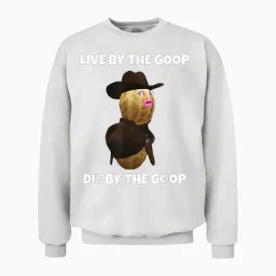 The Burnt Peanut Bungulator Goop Goop Tees Unisex Sweatshirt - White