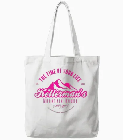 The Dirty Dance Time of Your Life Kellermans Mountain House T-Shirt, White, S Tote Bags - White