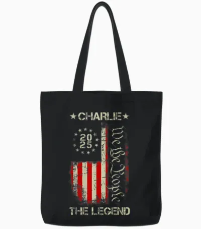 Charlie the Legend Vintage Retro Tote Bags - Black
