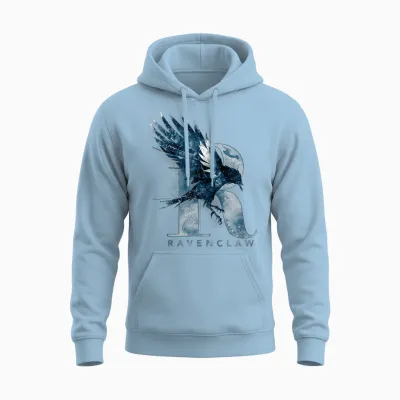 Harry Potter Ravenclaw Watercolour R Unisex Hoodie - Light Blue