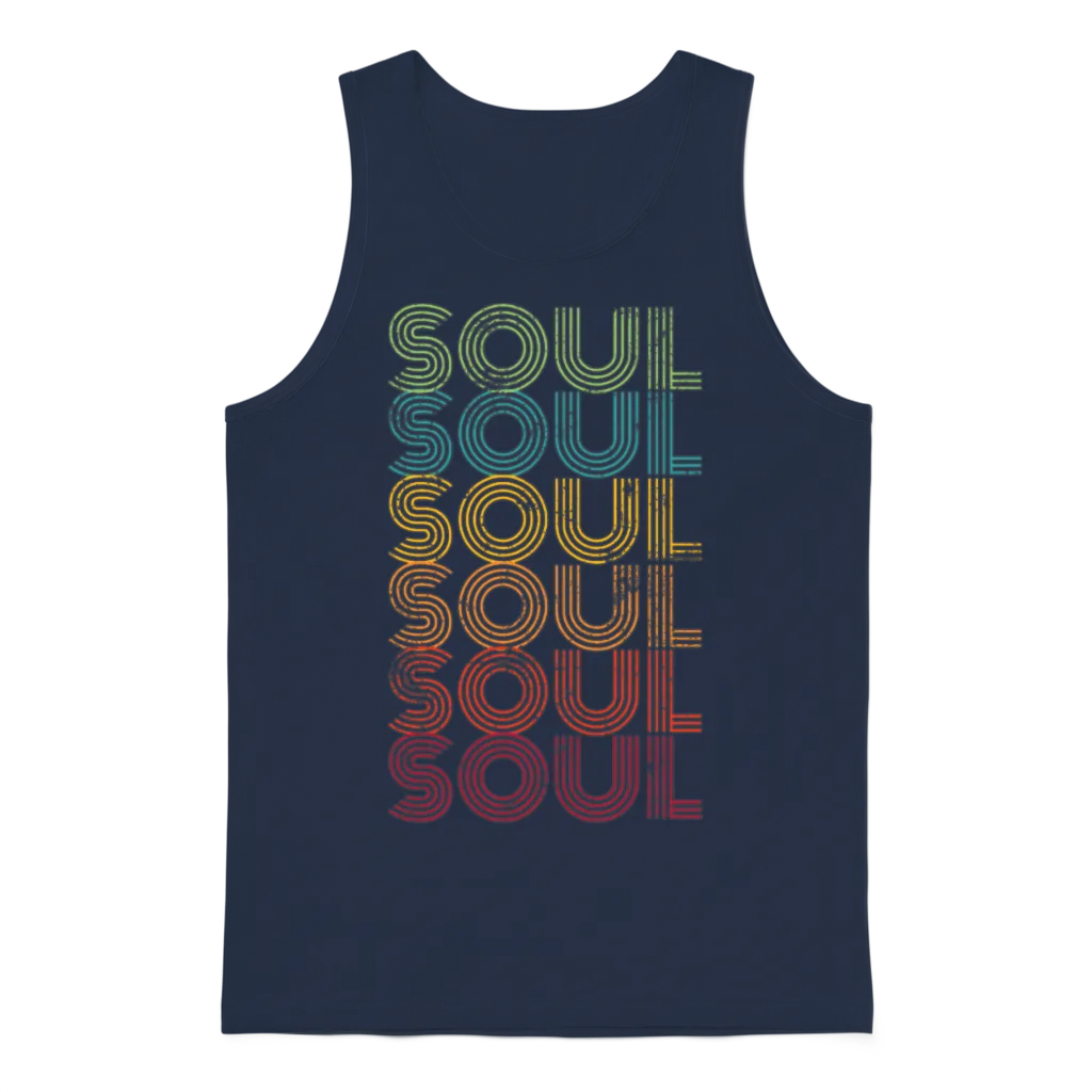 Soul Retro Unisex Tank Top - Navy