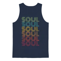 Soul Retro Unisex Tank Top - Navy – 1