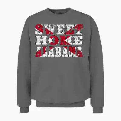 Lyriclyfe Sweatshirt - Sweet Home Alabama Unisex Sweatshirt - Graphite Heather