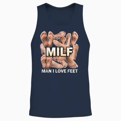 Lustiges Tshirt Fußfetisch Fuß Fetisch Gen Z Witzig Humor Unisex Tank Top - Navy