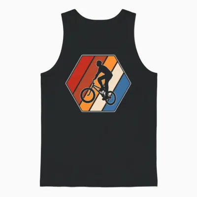 Bmx Retro Unisex Tank Top - Black