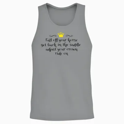 Horse Riding Accident Unisex Tank Top - Sport Grey