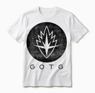 Marvel Guardians of the Galaxy Symbol Graphic Unisex T-Shirt - White