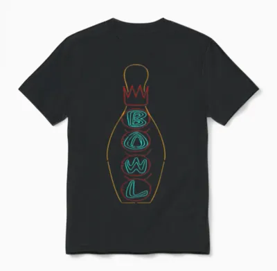 Bowling Pin Big Lebowski Unisex T-Shirt - Black