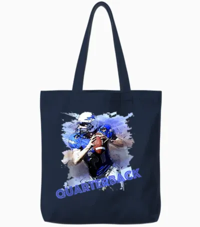 Quarterback American Football - Usa Sports T-Shirt Fans Design Tote Bags - Navy
