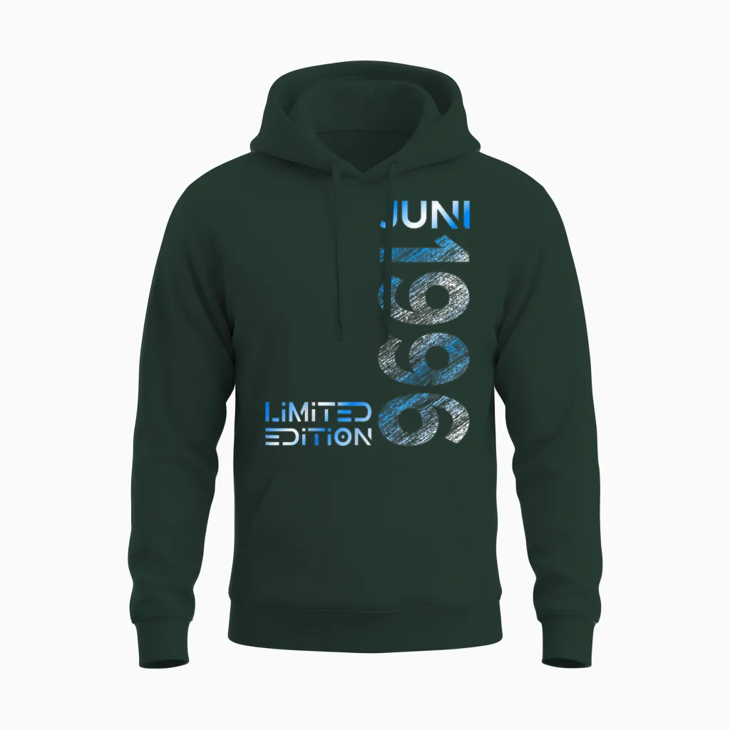 Limited Edition Juni 1996 Mann Frau 30. Geburtstag Unisex Hoodie in Forest