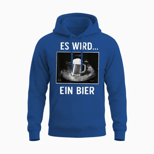 Es Wird Ein Bier Unisex Hoodie - Royal