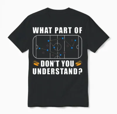 Ice Hockey Strategy Penalty Box Hockey Unisex T-Shirt - Black