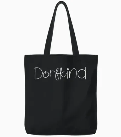 Dorfkinder Dorfkind Dorf Tracht Landleben Bauer Landwirt Tote Bags - Black