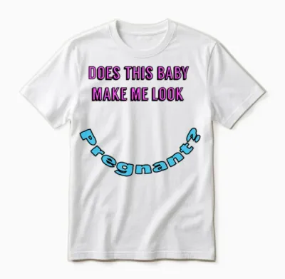 Funny Pregnancy Unisex T-Shirt - White