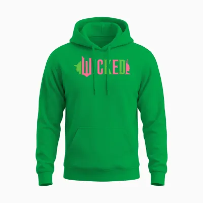 Wicked Pink & Green Unisex Hoodie - Irish Green