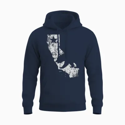 California State Bear Unisex Hoodie - Navy