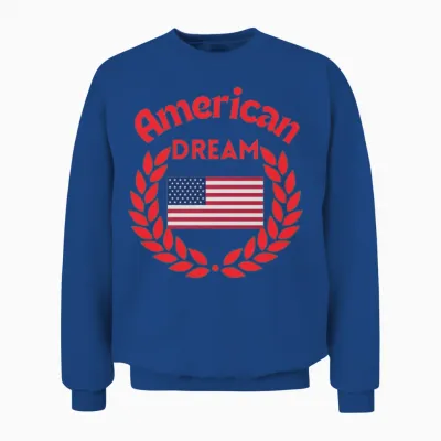 American Dream Usa Flag Original True Unisex Sweatshirt - Royal