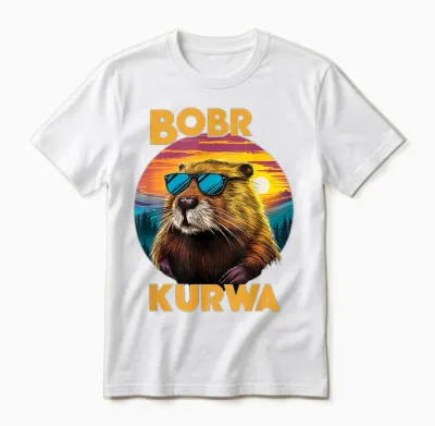 Bobr Kurwa Lustiger Biber Meme Bóbr Bober Kurwa Unisex T-Shirt - White