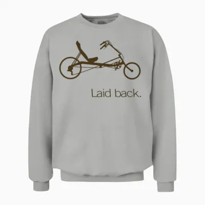 Laid Back Recumbent T Unisex Sweatshirt - Ash