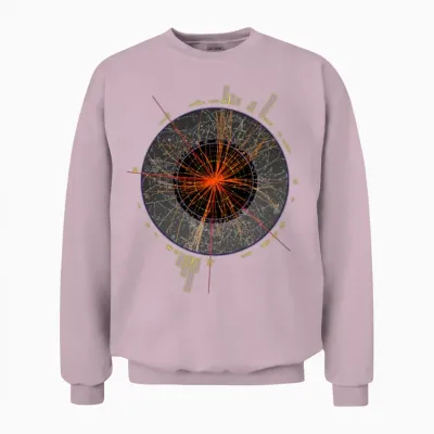 Higgs Boson Particle Unisex Sweatshirt - Light Pink