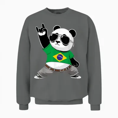 Brasilien Flagge Herren Damen Kinder Brasilien Unisex Sweatshirt - Graphite Heather