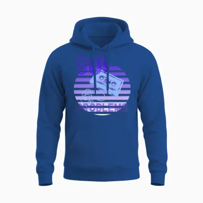 80s Retro Cassette Unisex Hoodie - Royal