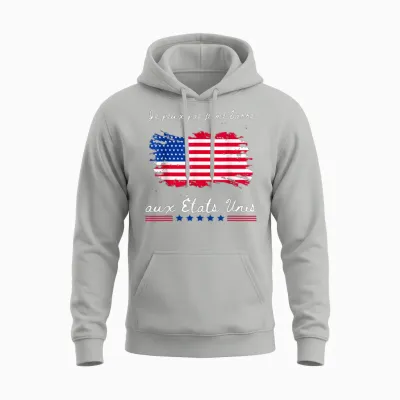 I Can't I Bar Usa Usa Flag America T-Shirt, Black, S Unisex Hoodie - Ash