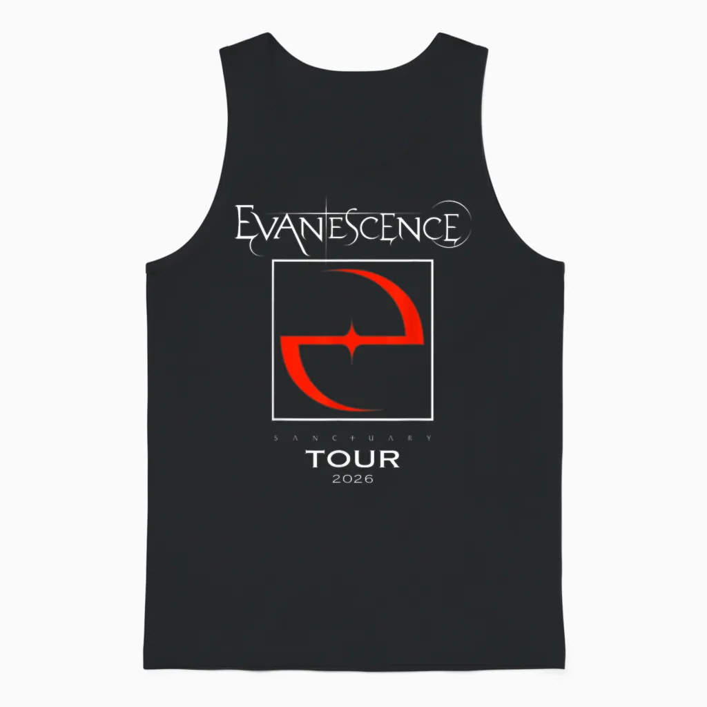 Evanescence 2026 World Tour Unisex Tank Top in Black