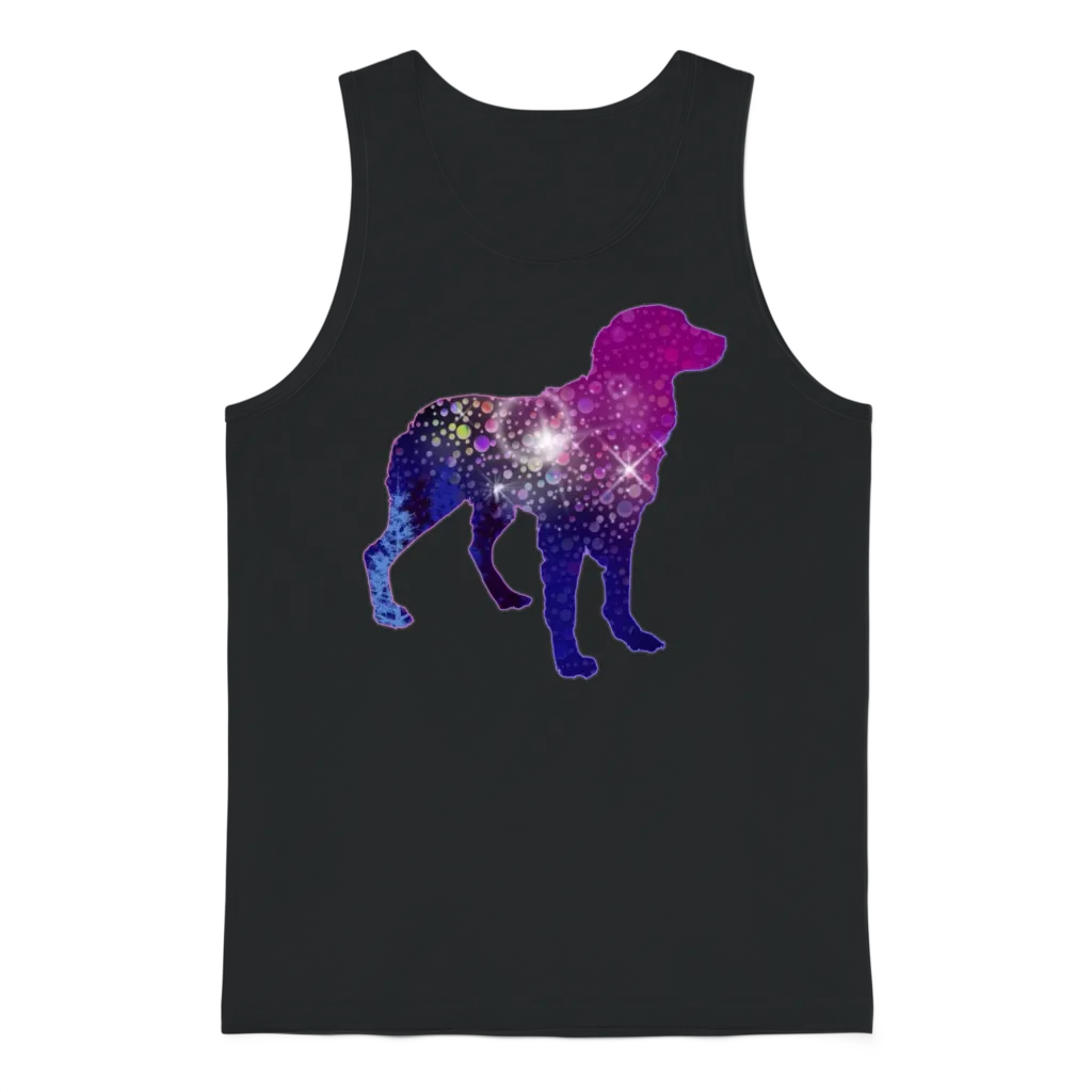 Colorful Dog โ Lovers Gift Unisex Tank Top - Black