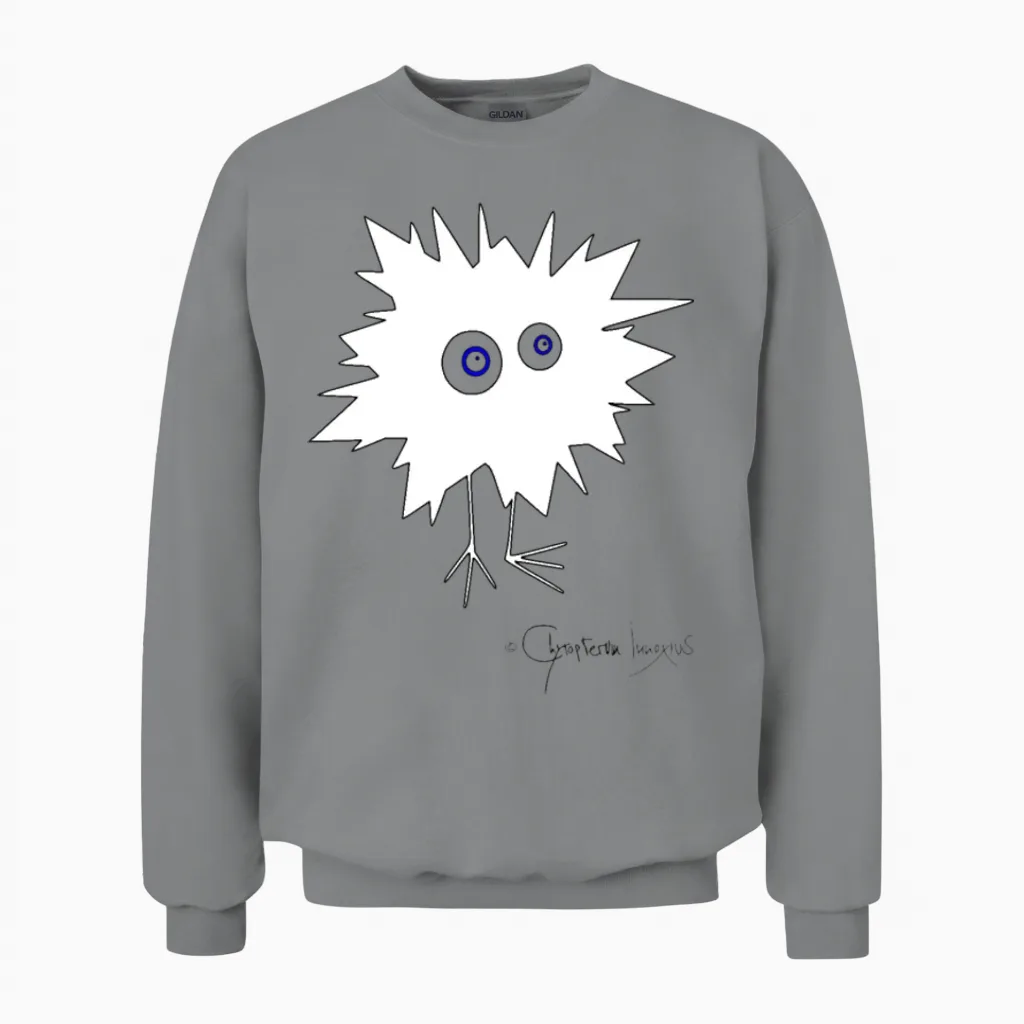 Woolly Beastie Flashed - Bestiolus Fulguratus Unisex Sweatshirt in Sport Grey