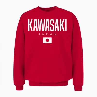 Kawasaki Japan Unisex Sweatshirt - Red