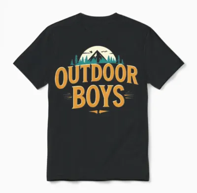 Outdoor Boys Unisex T-Shirt - Black