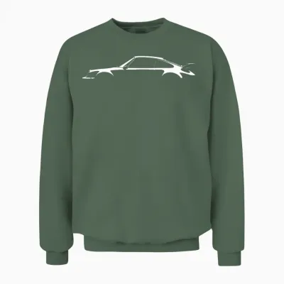 Legendary Racing Sports Car Iconic Racing Car Silhouette Unisex Sweatshirt - Military Green